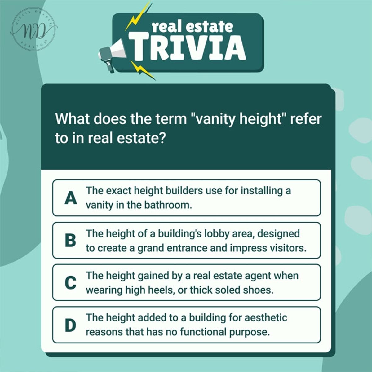 RE Trivia: Vanity Height