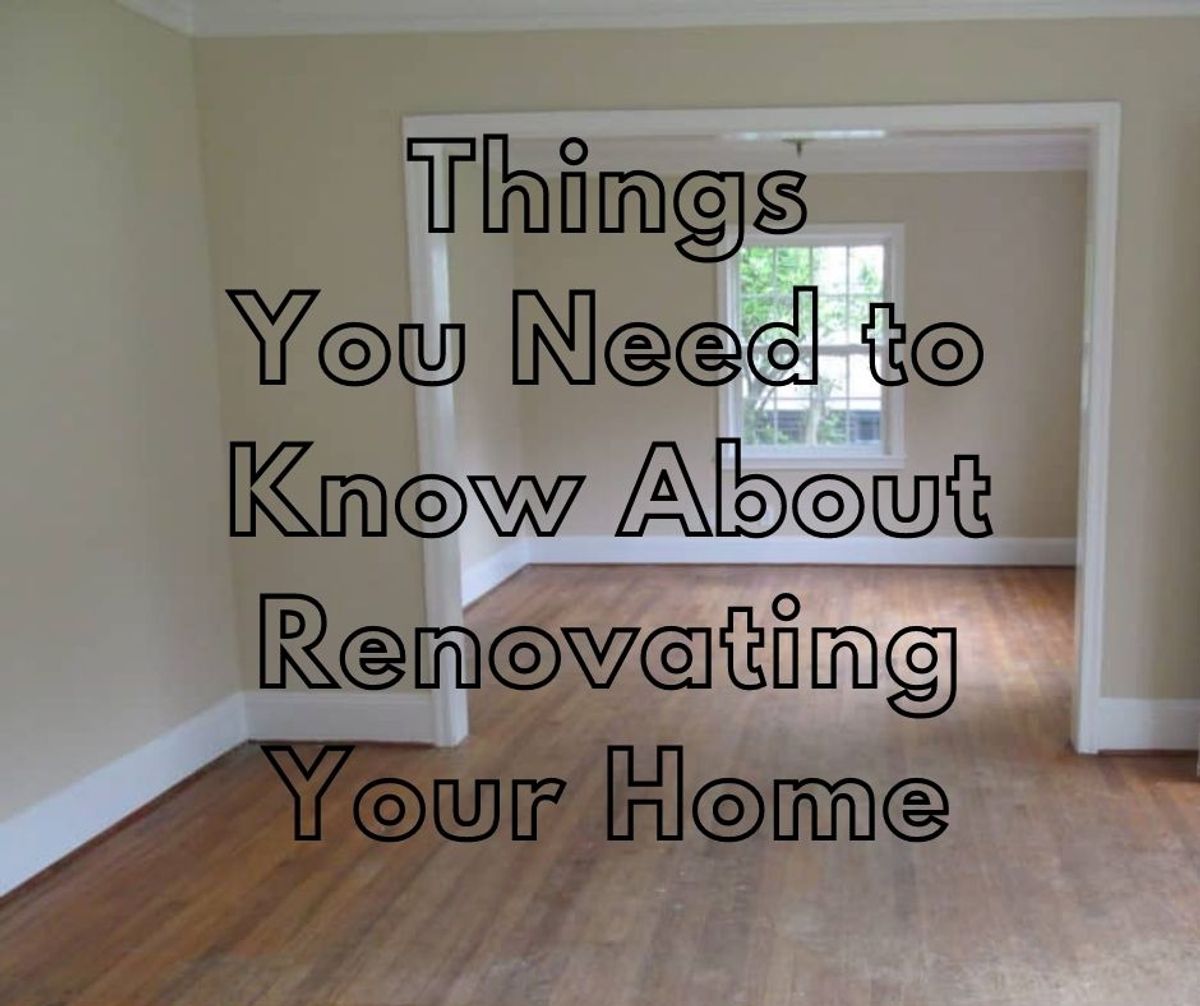 Things you need to know about renovating your home